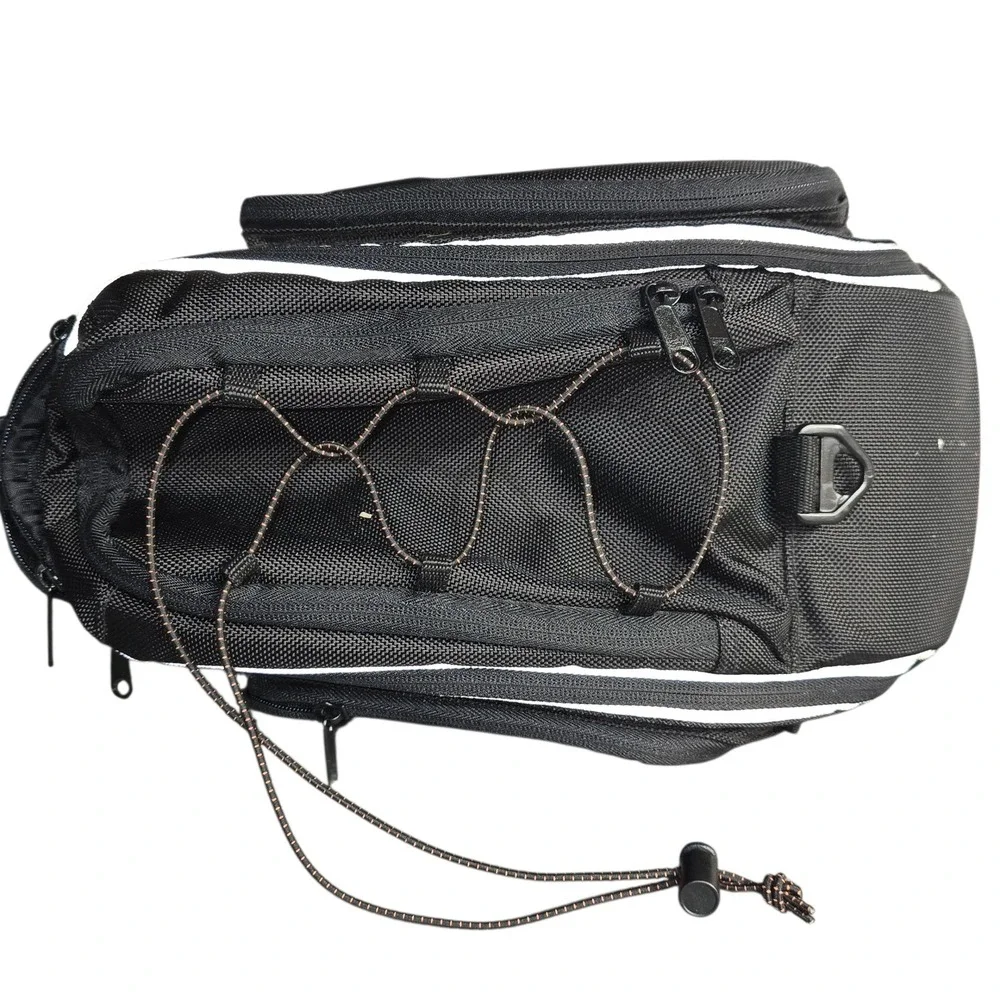IBERA Black Bicycle‎ Saddle Bag Trunk Bag Pannier Cycling Storage